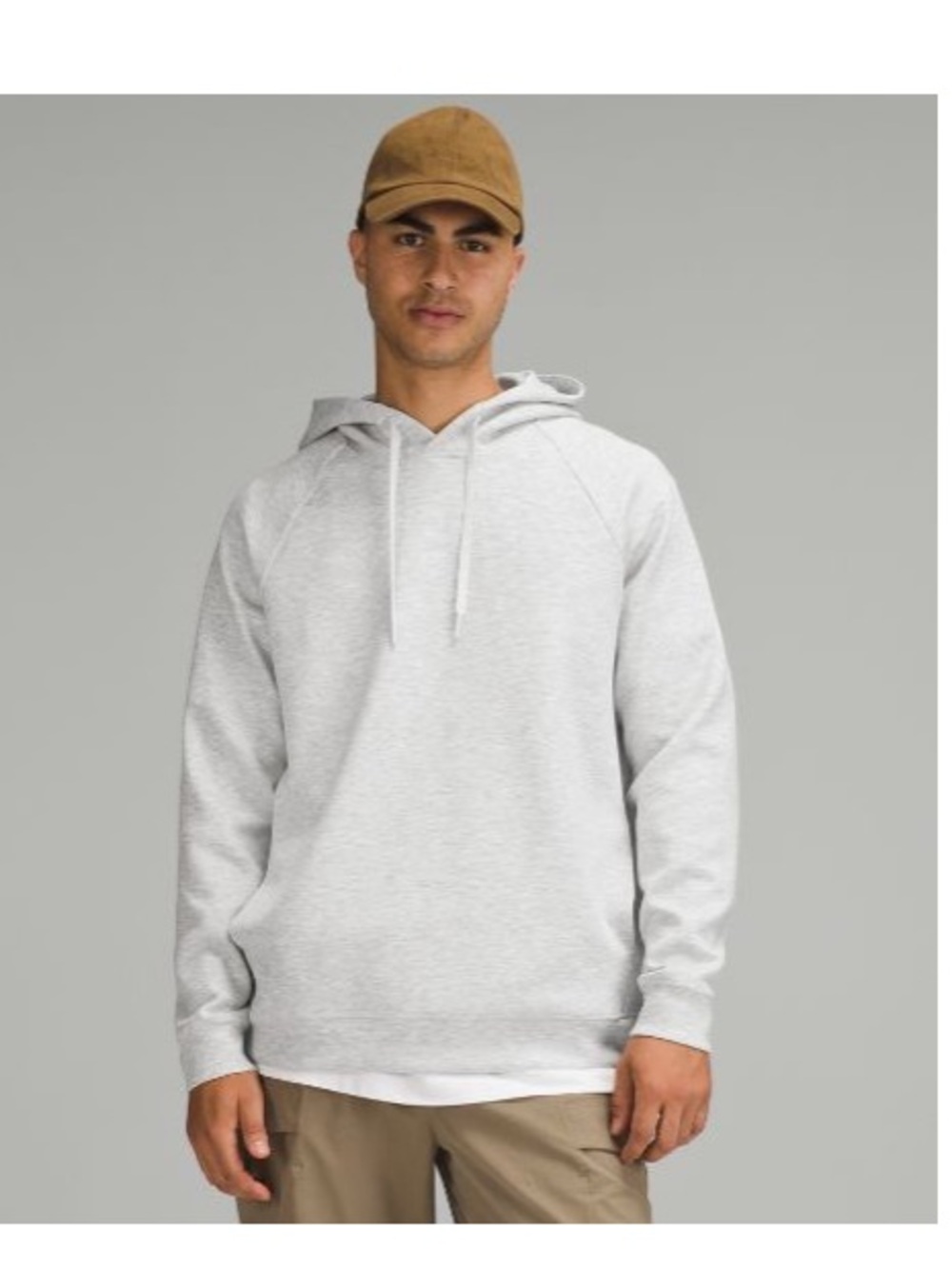 lululemon athletica Heathered Light Grey Pullover Hoodie